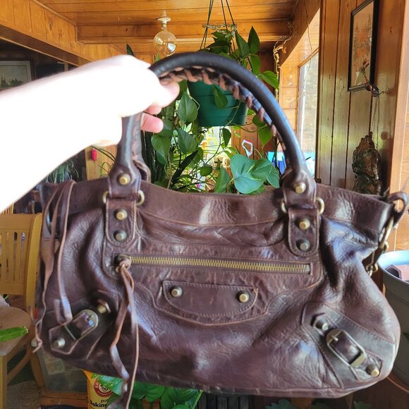 Balenciaga first bag in dark brown - Picture 1 of 8